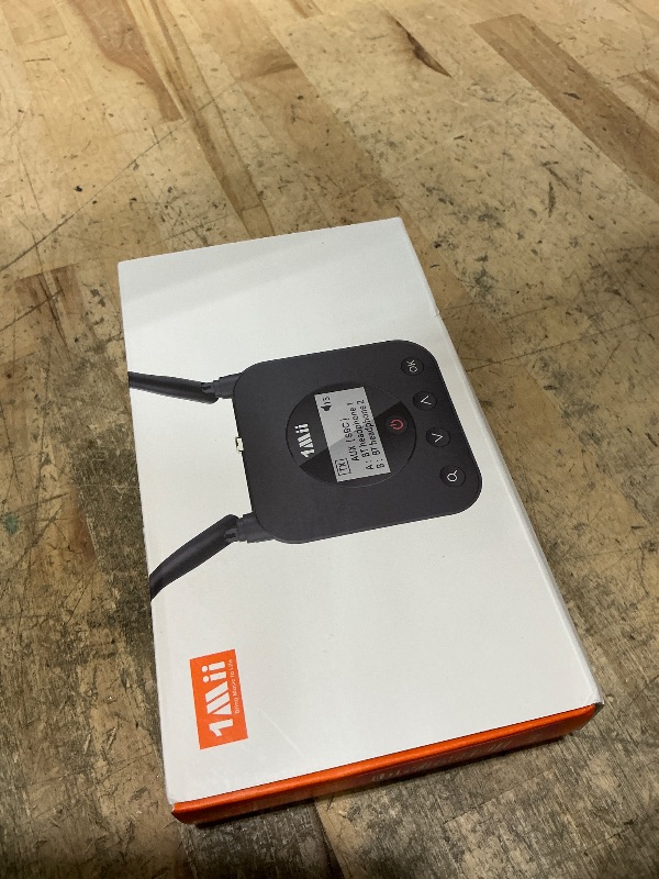 Photo 1 of 1Mii B06TX+ Long Range Bluetooth 5.2 Transmitter for TV/PC/Projector to 2 Wireless Headphones/Speakers, Bluetooth Adapter for TV w/Screen Display Plug n Play, aptX Low Latency & HD Audio