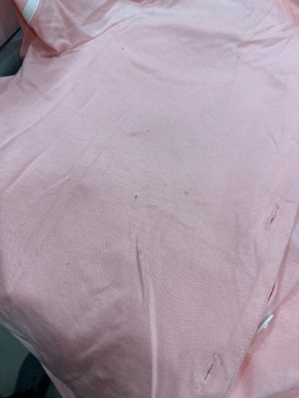 Photo 1 of ****SEE NOTES***** LYANER Women's Cotton Pajamas Set Button Short Sleeve Shirt with Shorts Set PJs Loungewear Pink Large