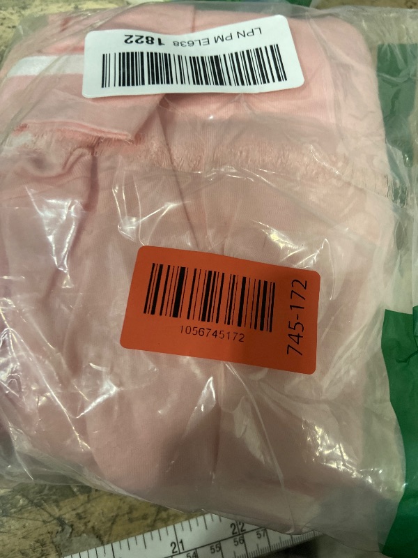 Photo 1 of ****SEE NOTES***** LYANER Women's Cotton Pajamas Set Button Short Sleeve Shirt with Shorts Set PJs Loungewear Pink Large