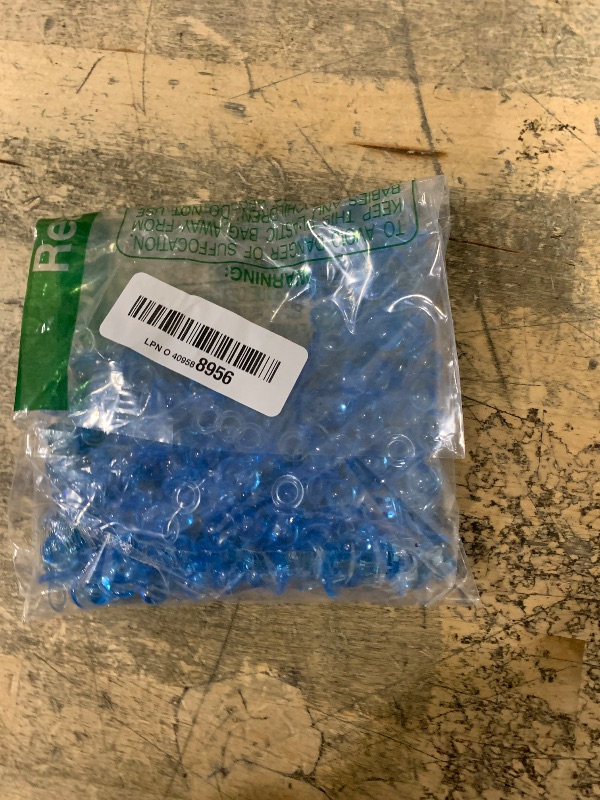 Photo 1 of 150 Mini Acrylic Pacifiers for Baby Shower Game, 0.86 Inch Bulk Chupones para Gender Reveal Party Favors Table Decoration (Blue)