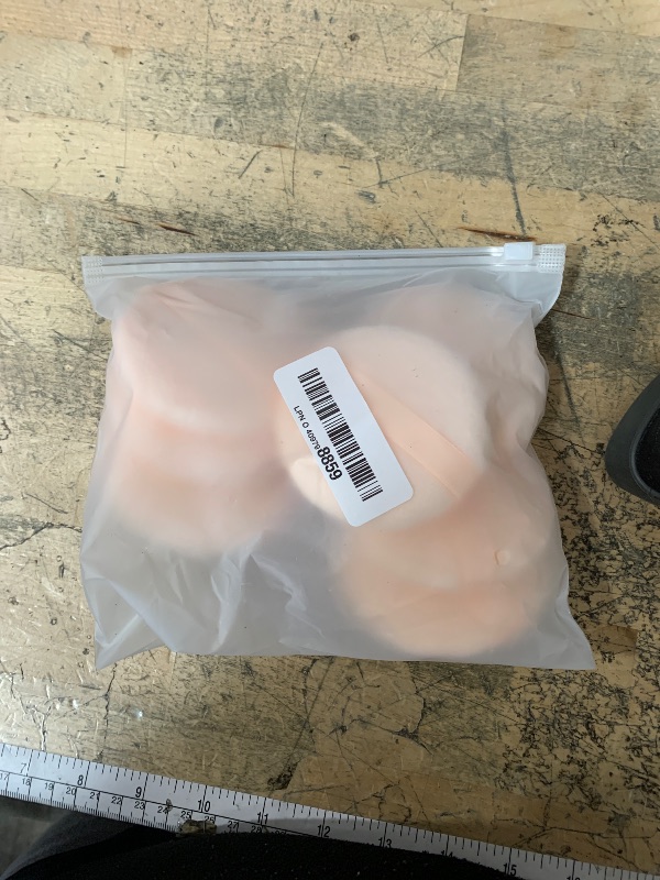 Photo 1 of 10 Pieces Pure Cotton Powder Puff, Makeup Puff for Powder Foundation, 3.15-inch Normal Size with Strap, Blending for Loose Powder Mineral Powder Body Powder Wet Dry Makeup Tool