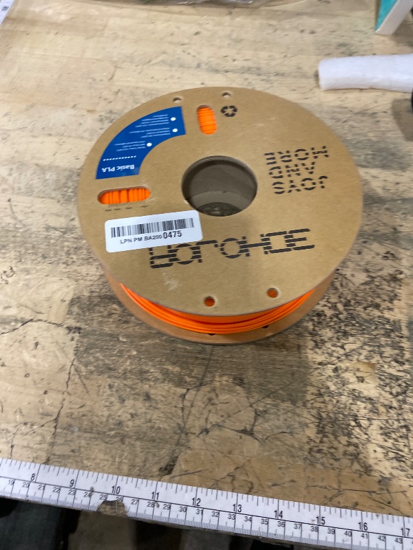 Photo 1 of 3D Printing Filament High-Speed PLA Filament 1.75mm 300mm/s 1kg Cardboard Spool Dimensional Accuracy +/- 0.03 mm Fit Most 3D FDM Printer-Orange
