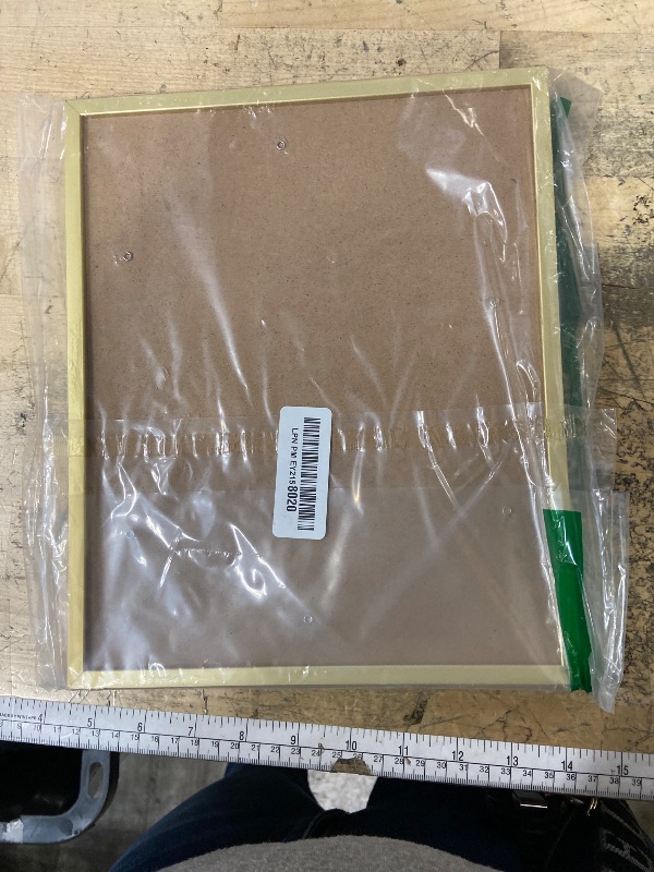 Photo 1 of ***BROKEN WALL HANGING PIECES IN THE BACK OF FRAME*** Vivelove 9x11 Picture Frame Gold for Wall Hanging or Tabletop - 9x11 Aluminum Photo Frame - Wall Mounting Horizontally or Vertically - Tempered Glass - Set of 1