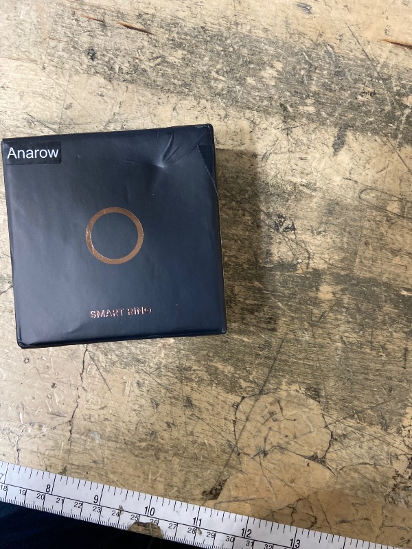 Photo 1 of **POSSIBLY FOR PARTS/UNTESTED** Anarow Smart Ring for Women Men – Activity Tracker Ring with Heart Rate, SpO2, Blood Pressure, Sleep Monitoring, Step & Calorie Counter, 5ATM Waterproof, No Subscription Fee (Silver, 10)