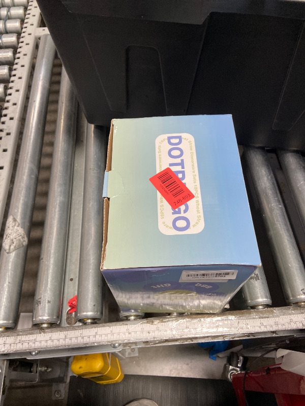 Photo 1 of 18PCS Wheat Straw Dinnerware Sets Unbreakable Reusable Dinnerware Set for 6, Microwave Dishwasher Safe Dinnerware for Outdoor Camping Dishes