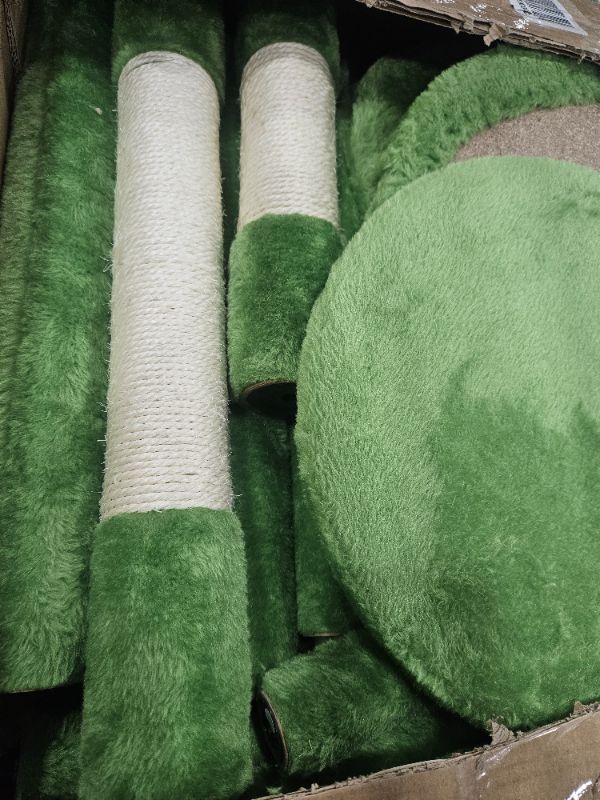 Photo 1 of ****************MISSING HARDWARE*****************
FDW Cat Tree 70in Cat Tower Multi-Level Durable Cat Scratching Post & Cozy Fun Cat Jumping Platform Space Saving Cat Condo Pet Play House for Indoor Cats,Green