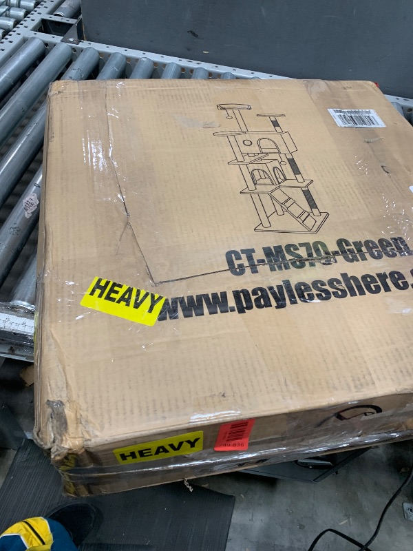 Photo 1 of ****************MISSING HARDWARE*****************
FDW Cat Tree 70in Cat Tower Multi-Level Durable Cat Scratching Post & Cozy Fun Cat Jumping Platform Space Saving Cat Condo Pet Play House for Indoor Cats,Green