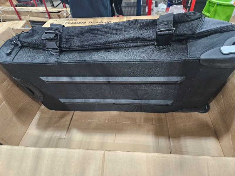 Photo 1 of ***DAMAGED - SEE NOTES/PICTURES*** Amazon Basics 35-inch Large Rolling Duffle Bag with Wheels and Handle, Travel Duffle Bag with Durable Ripstop Polyester Material, 2 Layers of Space, Multiple Interior and Exterior Pockets, Black