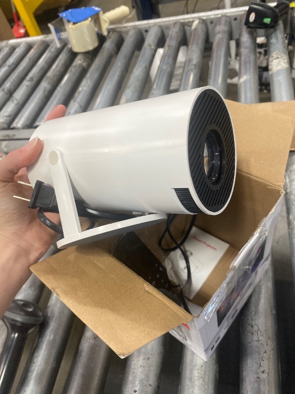 Photo 1 of ?Electric Focus?Magcubic Mini Projector 4K Support, Portable Projector with WiFi 6 and Bluetooth 5.4, Smart Proyector, 5W Soundbase Speaker, 180° Rotation for Home Theater HY300 Ultra