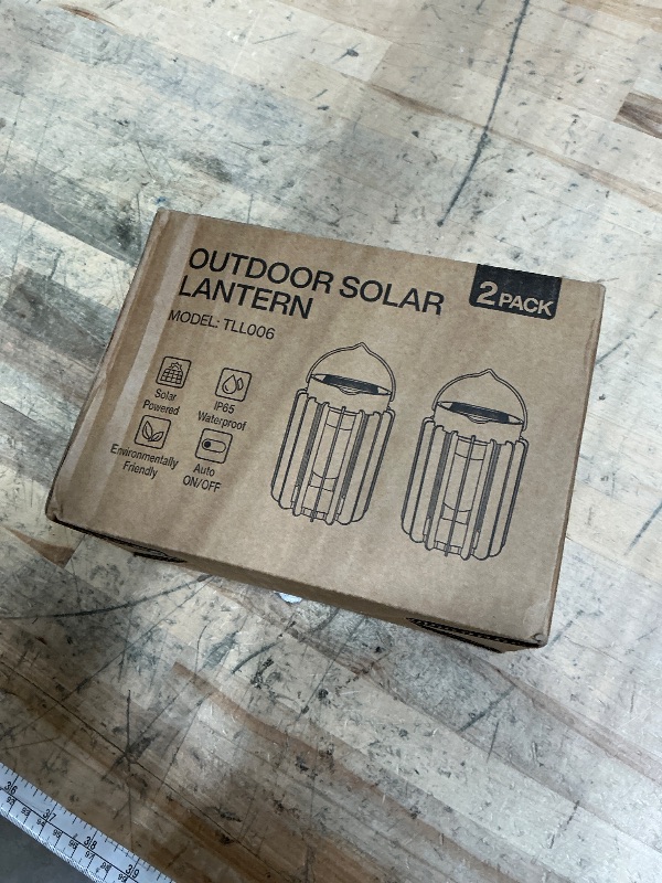 Photo 1 of Ahaorigin Solar Lanterns Outdoor Waterproof, Brighter Up to 12 Hrs Outdoor Hanging Solar Lights, Outside Hanging Lanterns for Garden Porch Patio Yard Decor, Gifts for Women Mom Father 2 Pack