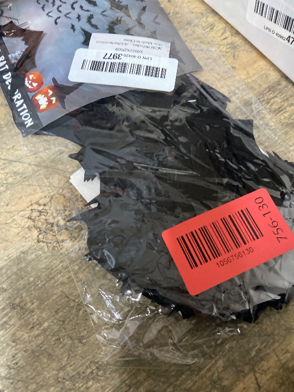 Photo 1 of 100 Pcs Bats Halloween Decoration 3D Bats Wall Decor PVC Wall Bats Stickers for Halloween Home Bathroom Indoor Decorations