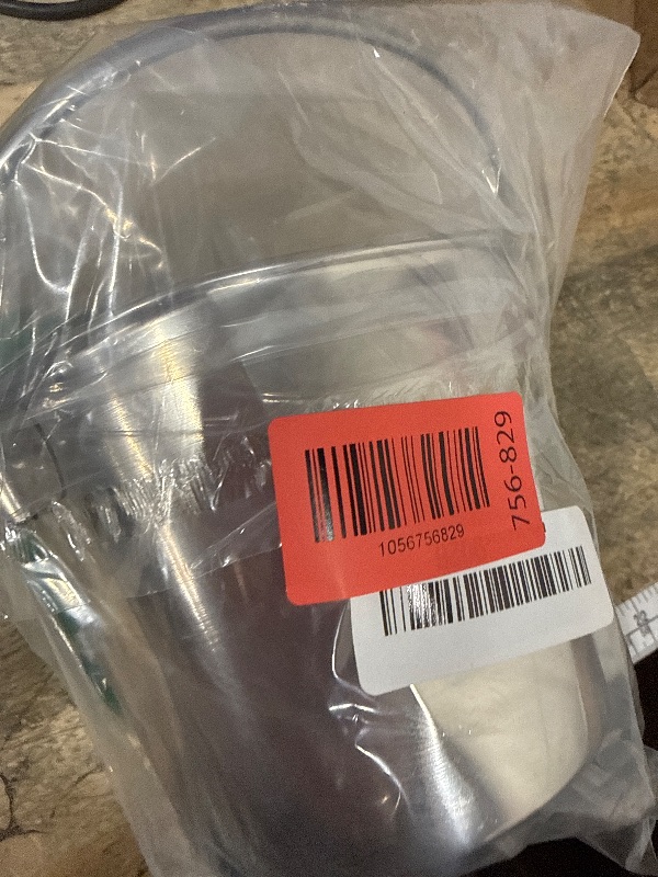 Photo 1 of 1 Quart Heavy Duty Stainless Steel Flat Side Bucket | Durable Food & Water Pail for Dogs, Cats, Kennels, Cages and Critter Crates | Multi-Purpose Bucket