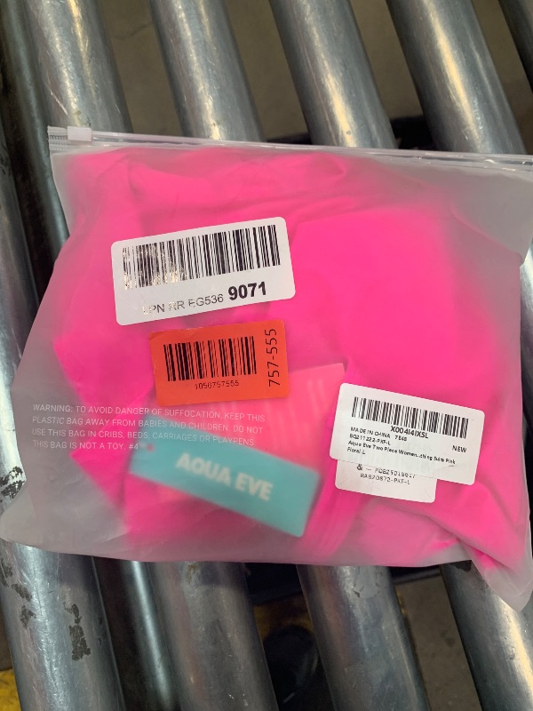 Photo 1 of ***PARTIAL SET TOP ONLY*** Aqua Eve Two Piece Women's Tankini Swimsuits Blouson Swim Tank Top with Shorts Modest Bathing Suits Pink Floral L