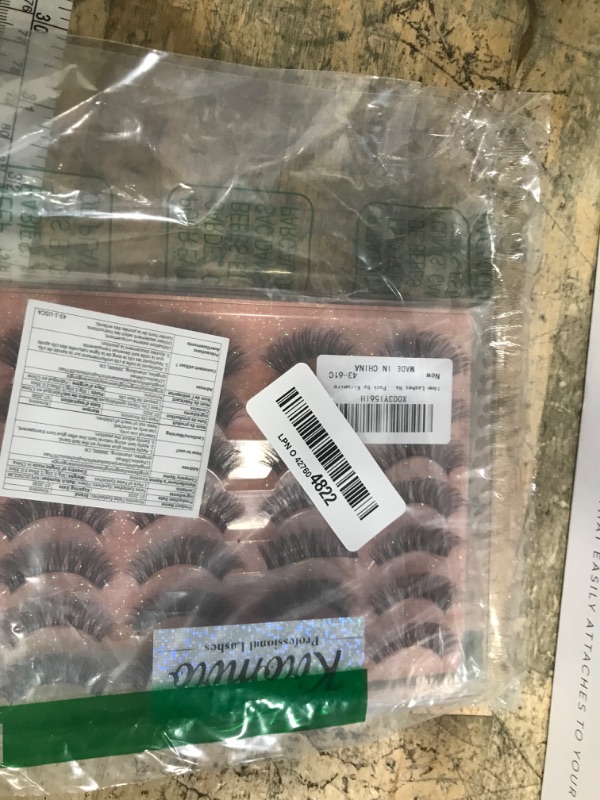 Photo 1 of 14mm Lashes Natural Look Wispy Eyelashes Faux Mink Lashes Clear Band Short Natural False Lashes Cat Eye Daily Soft Strip Lashes Pack by Kiromiro