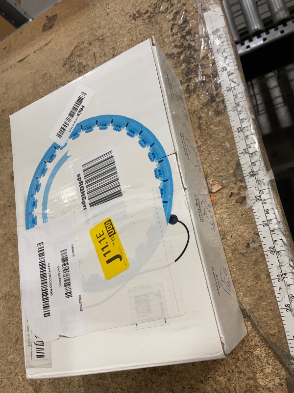 Photo 1 of **MISSING ASSEMBLY PIECES** JLoibao Weighted Hula Circle with 26/32 Links(56-66 Inch) for Adults Weight Loss, Infinity Fitness Hoop Plus Size, for Women Smart Exercise Equipment