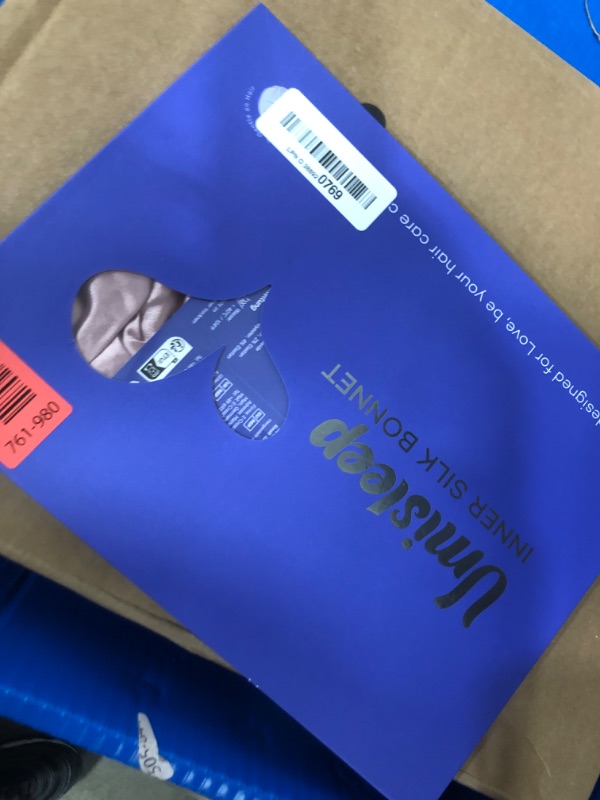 Photo 1 of 22 Momme 100% Real Mulberry Silk Bonnet for Sleeping Women, Large Hair Care Bonnet for Long Curly Hair, Double Layer Silk Wrap with Soft Elastic Band, Non-Slip Sleep Cap, Pink