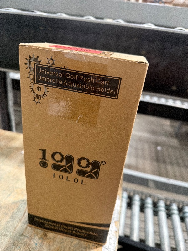 Photo 1 of 10L0L Heavy Duty Golf Push Cart Umbrella Holder, Aluminium Alloy Base Super Strong Windproof, Universal Umbrella Stand for Mobility Scooter, Stroller, Wheelchair, Beach Chair