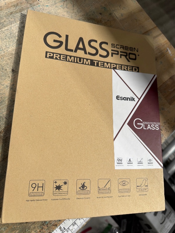 Photo 1 of **EXACT SIZE UNKNOWN** Esanik 2 Pack Like Paper Glass Screen Protector for Samsung Galaxy Tab S10 Lite/S10 FE/ S9 / S9 FE (11 inch) 9H Tempered Glass Film with Alignment Frame, Writing Like on Paper, Anti Glare