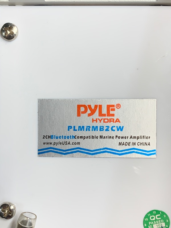 Photo 1 of (see all images) Pyle Auto 2-Channel Bridgeable Marine Amplifier - 200 Watt RMS 4 OHM Full Range Stereo w/ Wireless Bluetooth