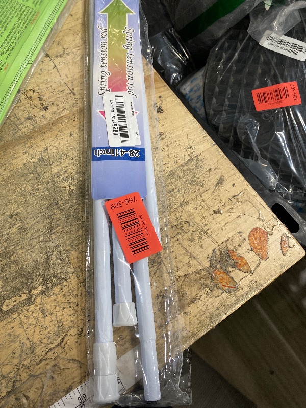 Photo 1 of 2PCS Small Tension Curtain Rod 27 to 38 Inch,White Short Curtain Rods No Drilling,Loaded Expandable Spring Curtain Rods for Windows,Kitchen,Closet,Cupboard,Door,Bookshelf