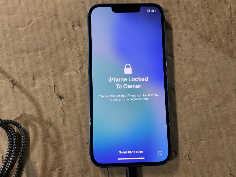 Photo 1 of (iphone locked to previous owner)(needs to be unlocked) Apple iPhone 13, 128GB, Blue - (Renewed)