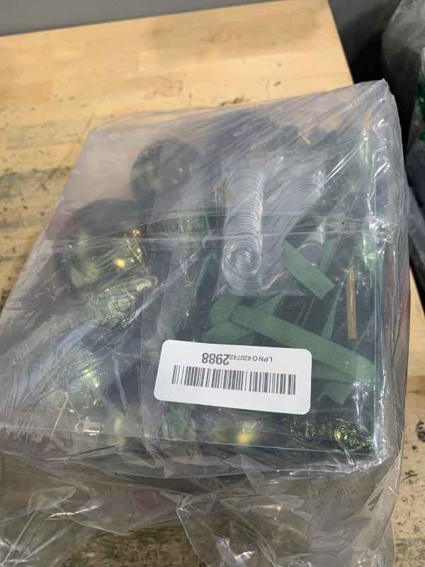 Photo 1 of 46 Pcs Christmas Ball Ornaments Dark Green Christmas Tree Ornaments Set with Velvet Christmas Bows, Vintage Shatterproof Xmas Decorations with Hanging Hooks for Holiday in 3 Sizes(Small Medium Large)