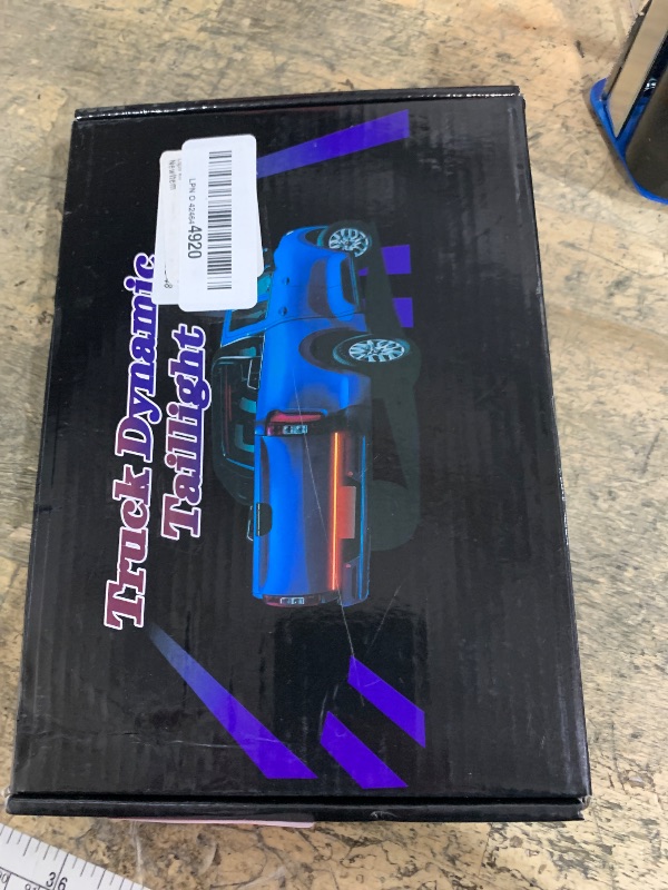 Photo 1 of 48in LED Tailgate Light Bar Strip for Pickup Truck 3-Color Red White Yellow Switchback, Sequential Turn Signal, Reverse, Brake, Tail Light Kit