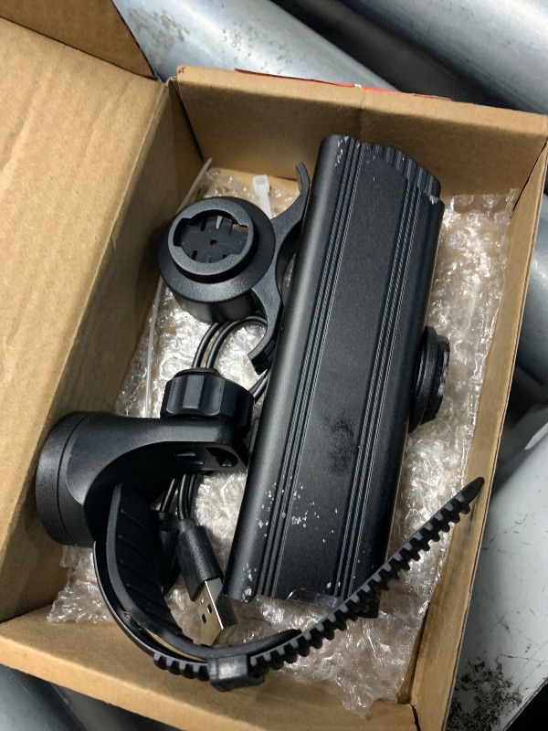 Photo 1 of (incomplete) KUNHE 1200 High Lumens 4500 mAh Super Bright USB-C Rechargeable Bike Headlight & Tail Light Set Aluminium