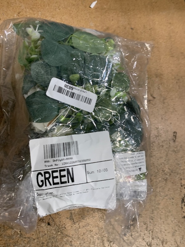 Photo 1 of 2 Pack Artificial White Rose Vines - 11.8ft Flexible Garland for Wedding Arch, Wall Vines & Table Decor | Faux Flower Vines