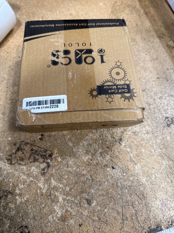 Photo 1 of 10L0L Golf Cart Side Mirrors Compatible with Yamaha Club Car EZ-GO and Others Round or Square Tube Golf Cart Roof Bracket, No-drilling Required