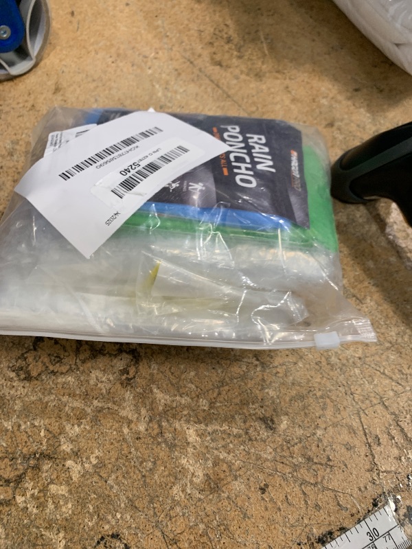 Photo 1 of (4 Pack, 2 PC Adults + 2PC Kids) Rain Ponchos Family Pack, Ponchos For Family Pack? Disposable Ponchos For Kids and Adults?Rain Ponchos with Drawstring Hood