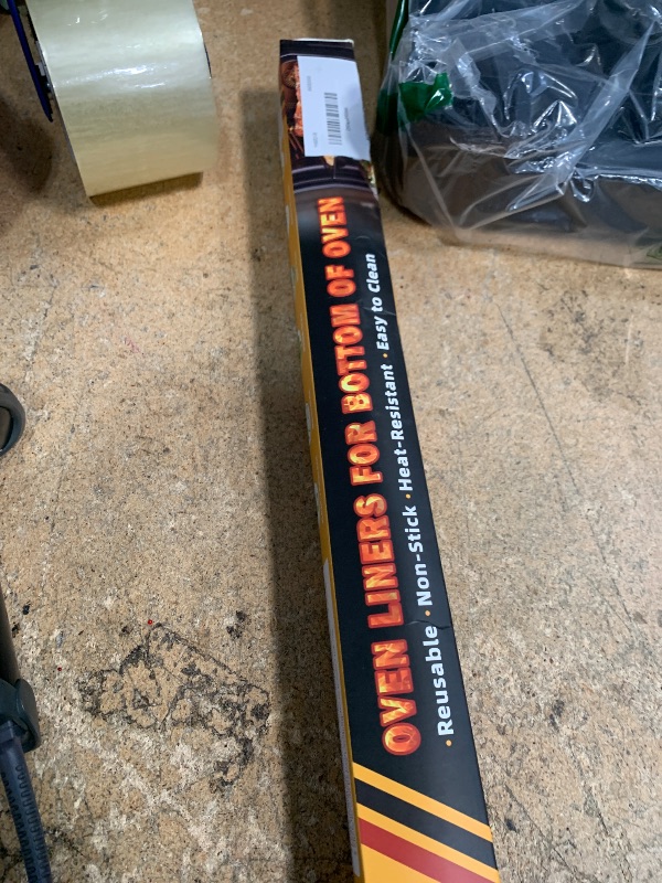 Photo 1 of 2 Pack Oven Liners for Bottom of Oven, 17"x25" Heavy Duty Non-Stick Oven Liner Mat, Reusable Heat Resistant Grill & Baking Mat, BPA/PFOA Free Roaster Liners, Fits Electric, Gas, Toaster Ovens (Black)