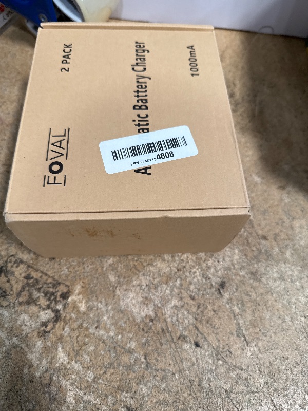 Photo 1 of [2-Pack] FOVAL Fully Automatic Trickle Charger, 1000mA 12V Smart car Battery Charger, Battery Maintainer, Float Charger for Motorcycle Car Lawn Mower Boat SLA ATV Wet Gel Cell Lead Acid Batteries