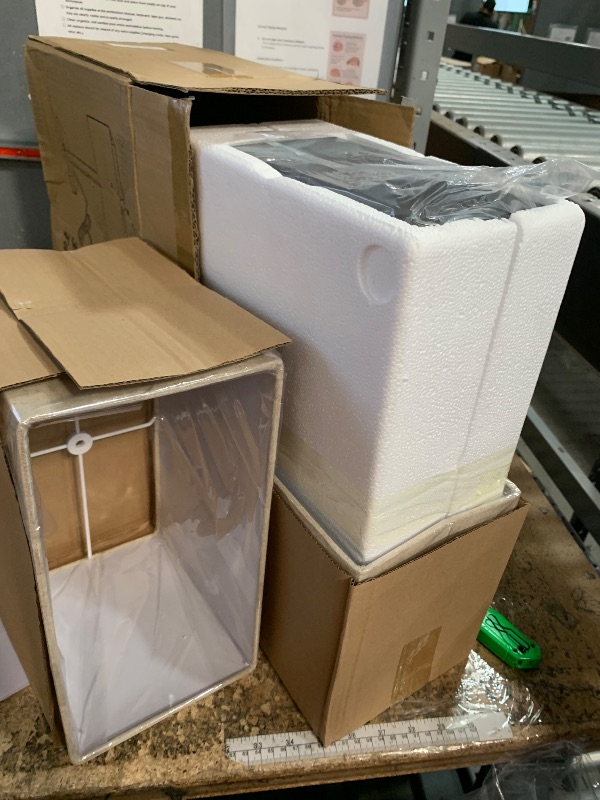 Photo 1 of 21" Touch Bedside Lamps with 2 USB & AC Outlets, 3-Way Dimmable Bedside Table Lamps Set of 2 for Bedroom Living Room Office Reading, Beige Linen Shade Lamps for Night Stands, 2700K LED Bulbs Included