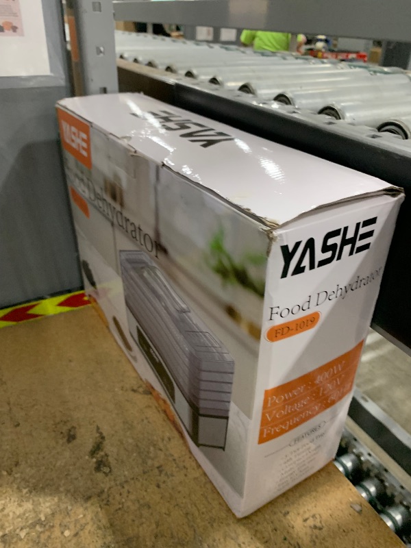 Photo 1 of **FOR PARTS/NON-FUNCTINOAL** YASHE Food Dehydrator Machine, 5 Stainless Steel Trays Food Dryer, 48H Timer and Temperature Control, Recipes Book Included, 420W Dehydrators for Food and Jerky, Herbs, Meat, Fruit, Dog Treats