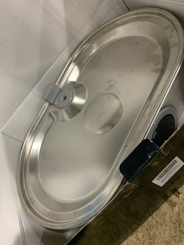 Photo 1 of 3.4Gal Dog Water Fountain for Large Dogs, 13L Stainless Steel Large Pet Fountain with Deeper & Wider Drinking Area, Automatic Dog Water Bowl Dispenser with Water Window(with 7 Filters)