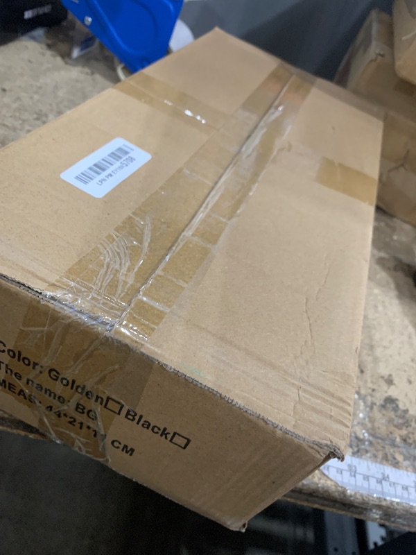 Photo 1 of **FOR PARTS/ MISSING ALOT OF ASSEMBLY PIECES**   8.2FT Square Backdrop Stand,Wedding Arch Heavy Duty Adjustable Stand, Change Over The Table Rod Stand with Clamps,Metal Gold Balloon Arch Frame for Parties Decor(Two Person Installation)