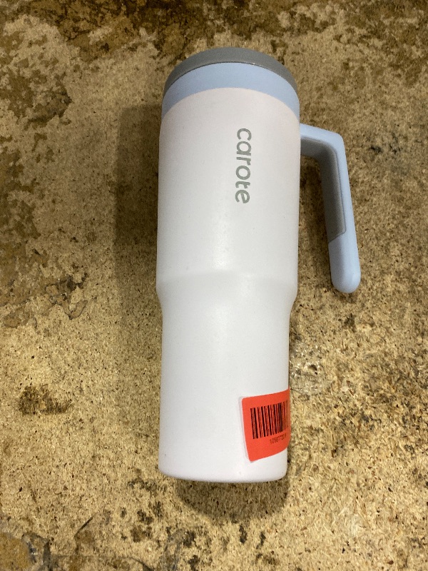 Photo 1 of  Tumbler with Top Handle, Double Wall Vacuum Insulated Tumbler with Flip Straw, Travel Coffee Mug 32oz Powder Coated Cup for Laser Engraving