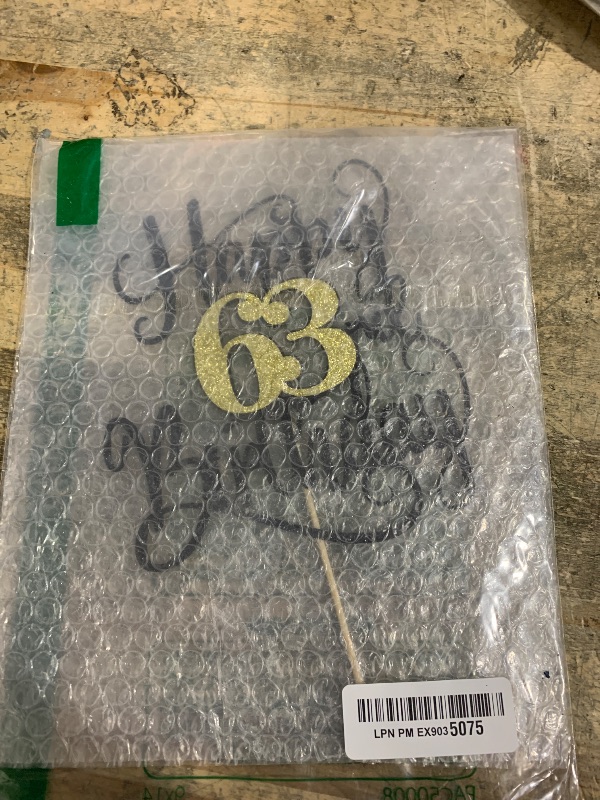 Photo 1 of 10 Pcs Happy Birthday Balloons, 18" Round Aluminum Foil Mylar Helium Balloon Inflatable Balloons for Birthday Party Decorations Supplies, Black Gold