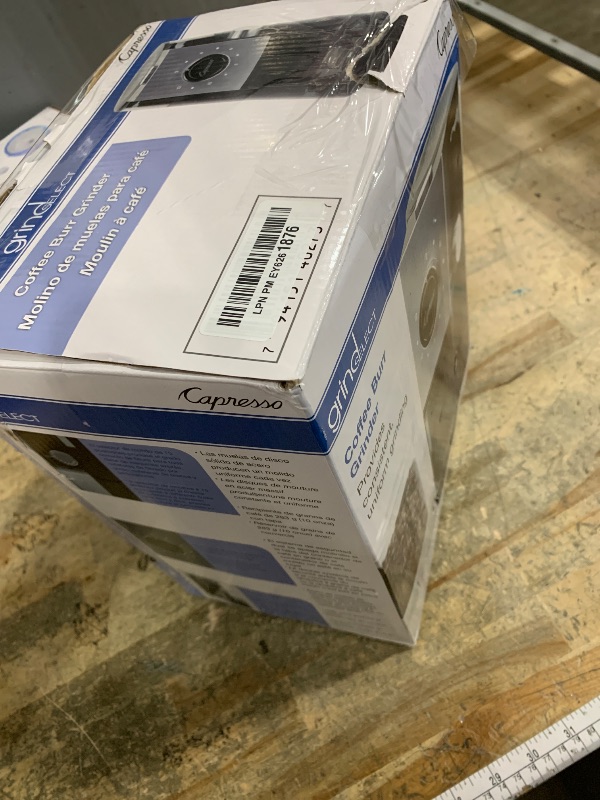 Photo 1 of ***UNKNOWN DAMAGES/MISSING PARTS*** Capresso 597.04 Grind Select Coffee Burr Grinder, Black