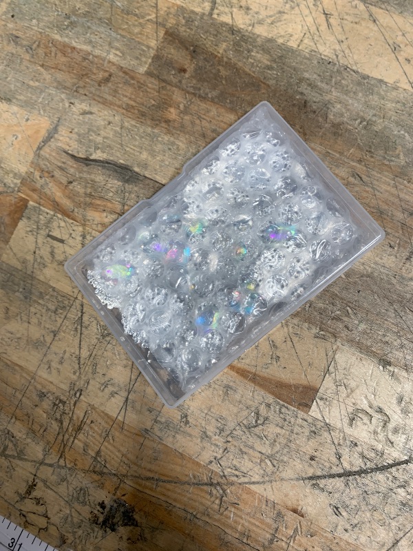 Photo 1 of (MISSING PIN ON THE BROOCH) FINGERINSPIRE 16 Pcs Alloy Rhinestone Brooch Buttons Rhombic Pendant 1.9x1Inch Oval Crystal AB Faceted Teardrop Charm Pendant for DIY Ornaments Clothing Decoration Accessories