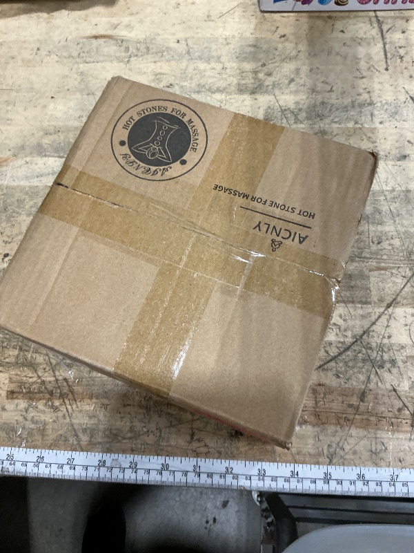 Photo 1 of **FOR PARTS /NON-FUNCTIONAL** AICNLY 10 Pcs Basalt Hot Stones Massage Set with Temperature Adjustment-Hot Stones Massage with Warmer Kit, Professional Massage Tool for Spa-Lymphatic Drainage, Relieve Tension and Muscle Pain