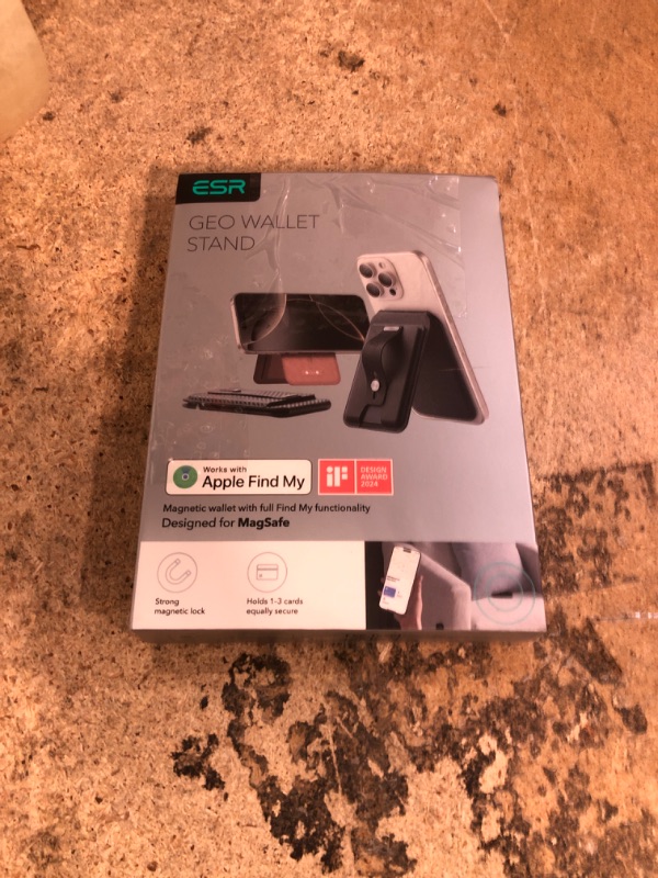 Photo 1 of ESR for Magsafe Wallet with Full Find My Functionality, Magnetic Geo iPhone Wallet,3,000g Magnet Strength, Card-Holder with Adjustable Stand, for iPhone 17/16/15/14/13/12 Series, Dark Blue