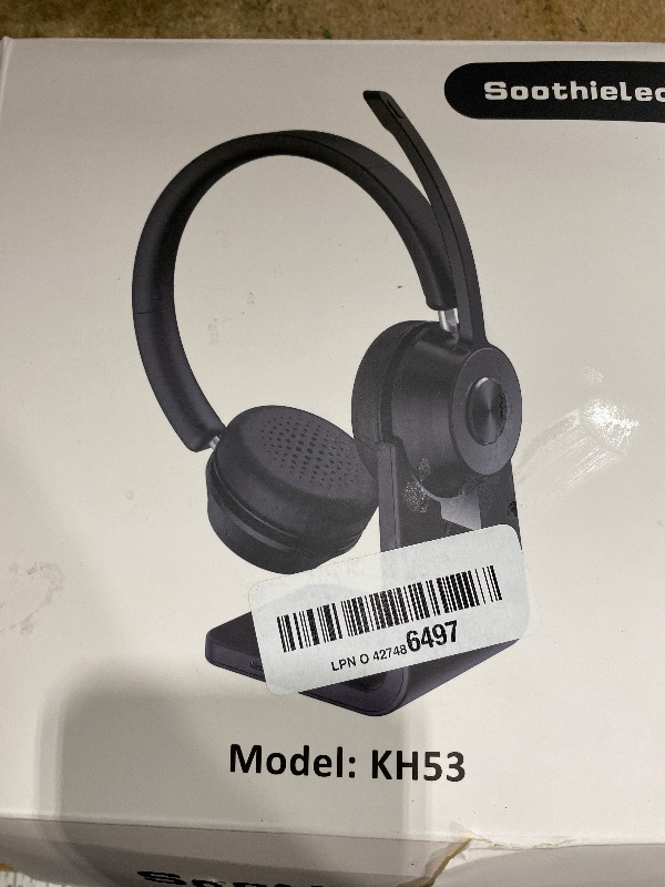 Photo 1 of (Upgraded Version) Wireless Headset, Bluetooth Headset with Noise Cancelling Microphone, Best Headphones with Mic Mute & USB Dongle for PC/Computer/Laptop/Cell Phones/Remote Work/Call Center