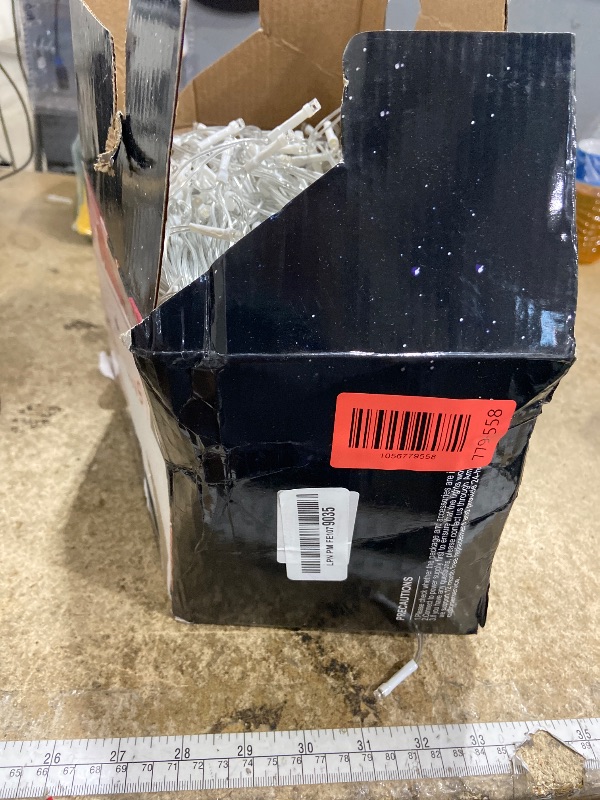 Photo 1 of ***MISSING PLUG*** JDGJYDS 131 Ft String Lights for Outside, 1280 LED Christmas Lights Outdoor Plug in, Christmas String Lights with 8 Modes & Timer for Holiday, Party, Wedding, House, Patio, Outdoor Decor(Warm White)