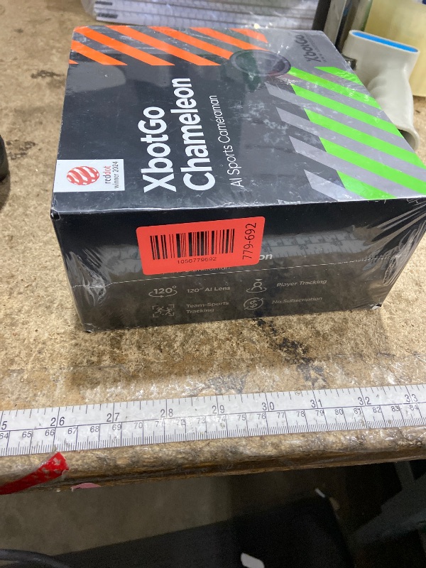 Photo 1 of **FACTORY SEALED**XbotGo Chameleon AI Auto Sports Action Camera - 4K 60FPS Soccer Camera and Basketball Tracking Camera for Team Sports, Live Streaming, No Subscription, Works with iOS & Android (Lemon Green)