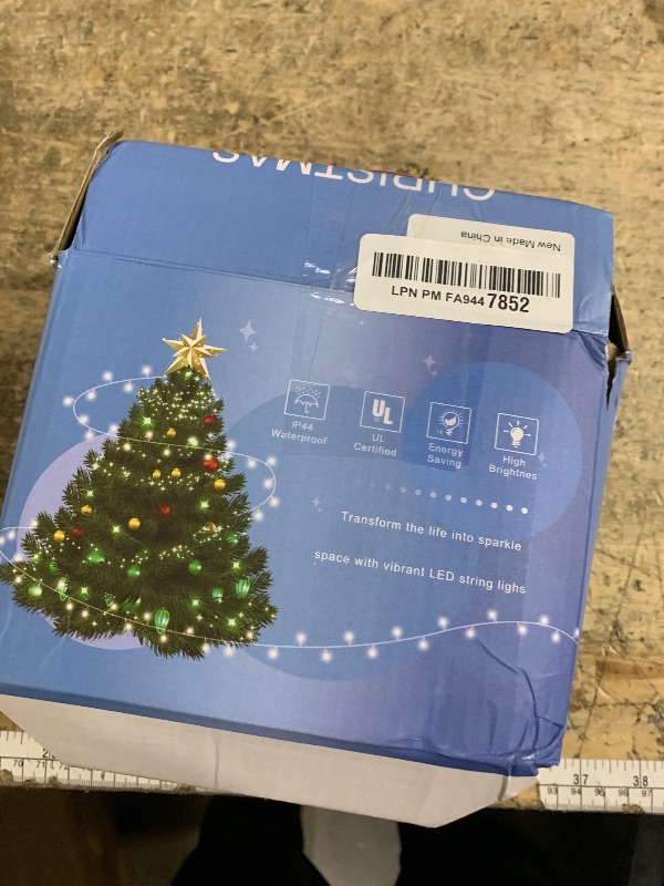 Photo 1 of 165FT 500 LED Christmas Lights Outdoor Indoor, Connectable Warm White Christmas Lights 8 Modes Clear Wire Waterproof Plug in Twinkle Fairy String Light for Classroom Wedding Tree Bedroom Decorations