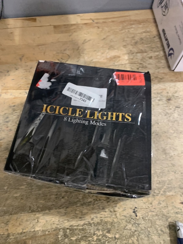 Photo 1 of 132ft Icicle Lights for Outside, 1280 LED Blue Christmas Lights Outdoor with 240 Twinkle Drops, 8 Modes Plug in Waterproof Timer Memory for Tree Wedding Party House Patio Eave Yard Holiday Decoration