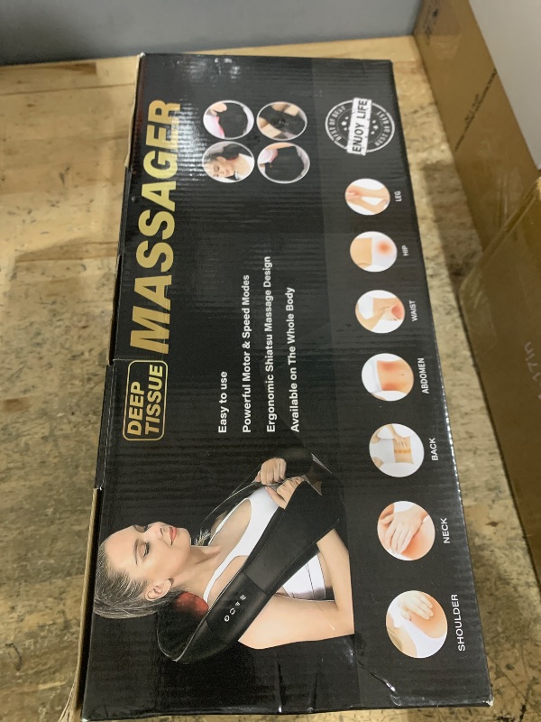 Photo 1 of ***DAMAGED - SEE NOTES/PICTURES*** WERTYI Cordless Shiatsu Neck and Shoulder Massager with Heat, Back Massager for Pain Relief Deep Tissue 3D Kneading, Back Massager for Neck and Shoulder Pain, Gifts for Women Men Family