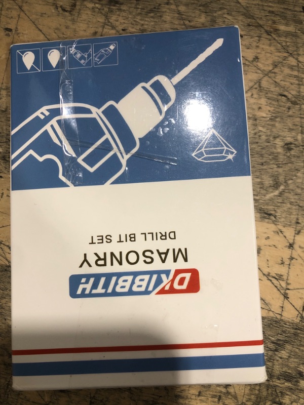 Photo 1 of 10 Pack 1/4" Concrete Drill Bits, Masonry Drill Bit Set, 6mm Tungsten Carbide Drill Bit Set for Tile/Ceramic/Glass/Mirror/Brick/Plastic/Cement, 1/4" Quick Change Hex Shank, in Carrying Case